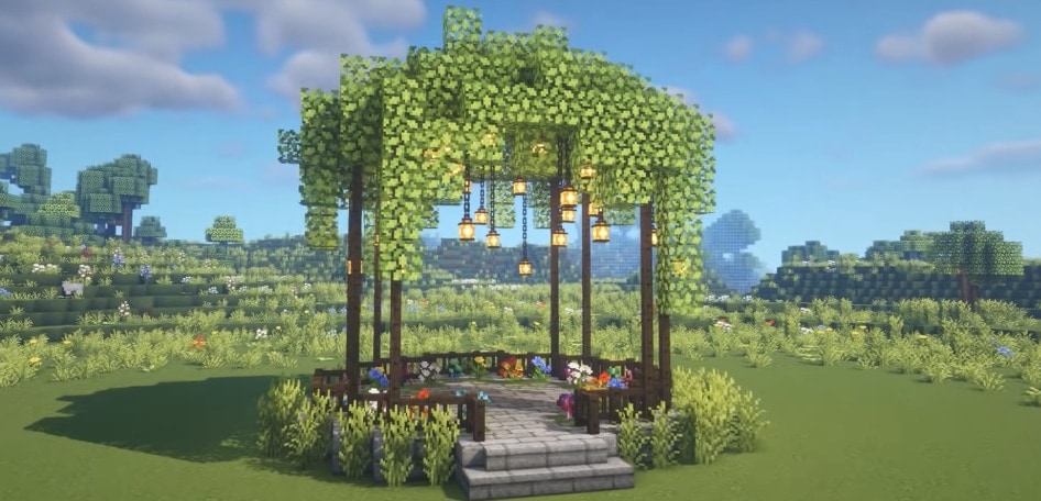 Minecraft garden