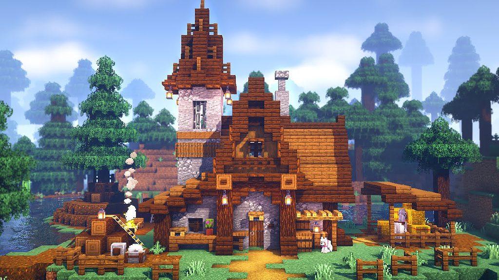 Minecraft spruce house