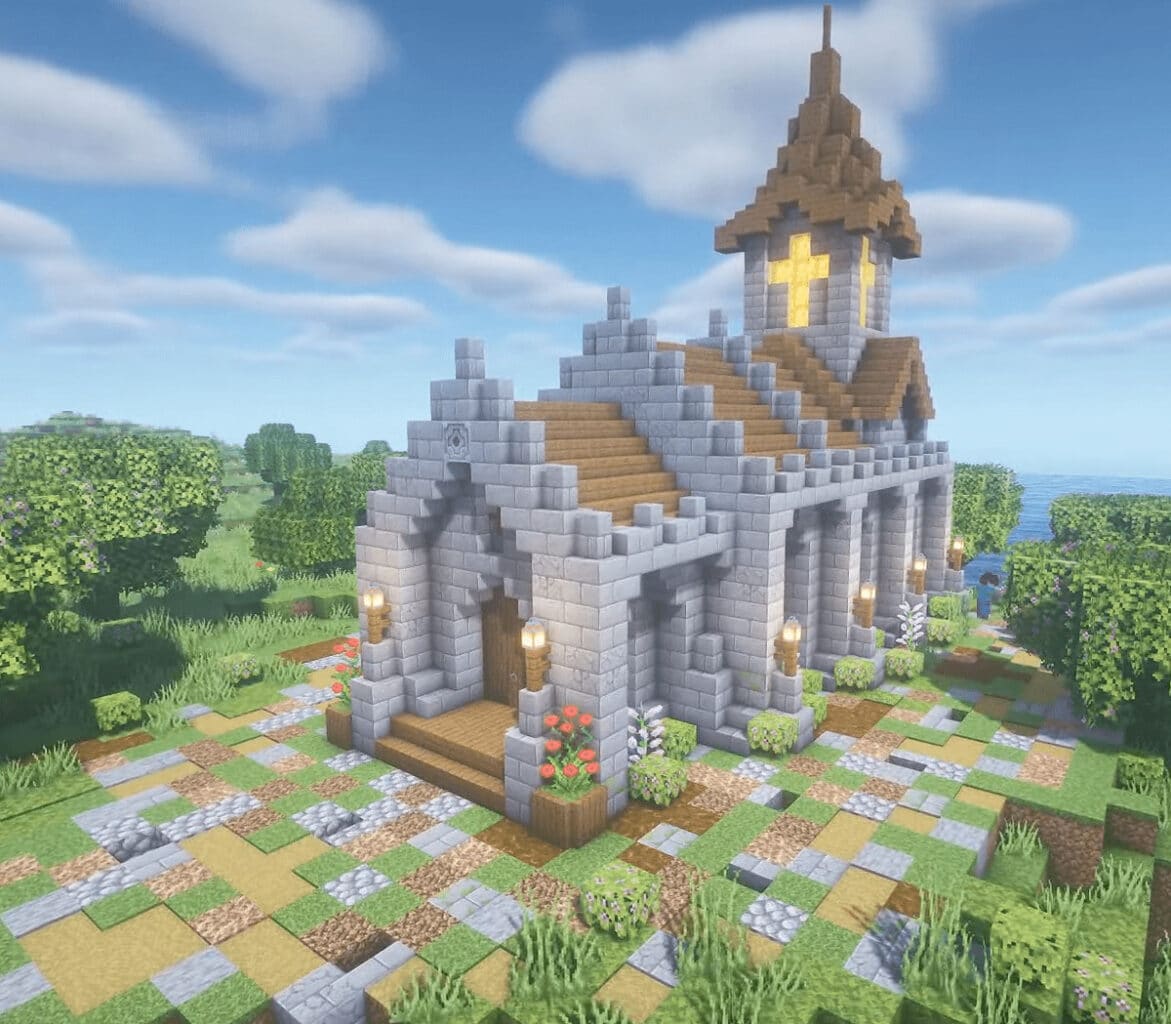 Best Aesthetic Minecraft Church Designs - TOP 10