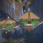 Minecraft cliff house