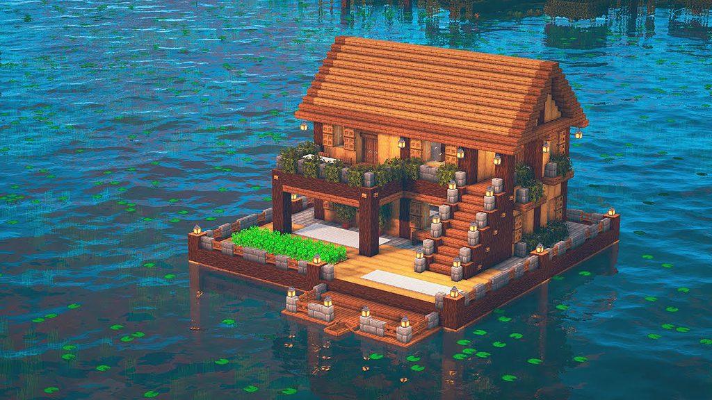 minecraft lake house