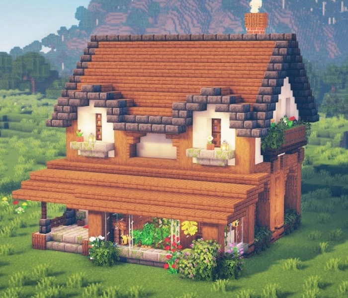 minecraft farmhouse