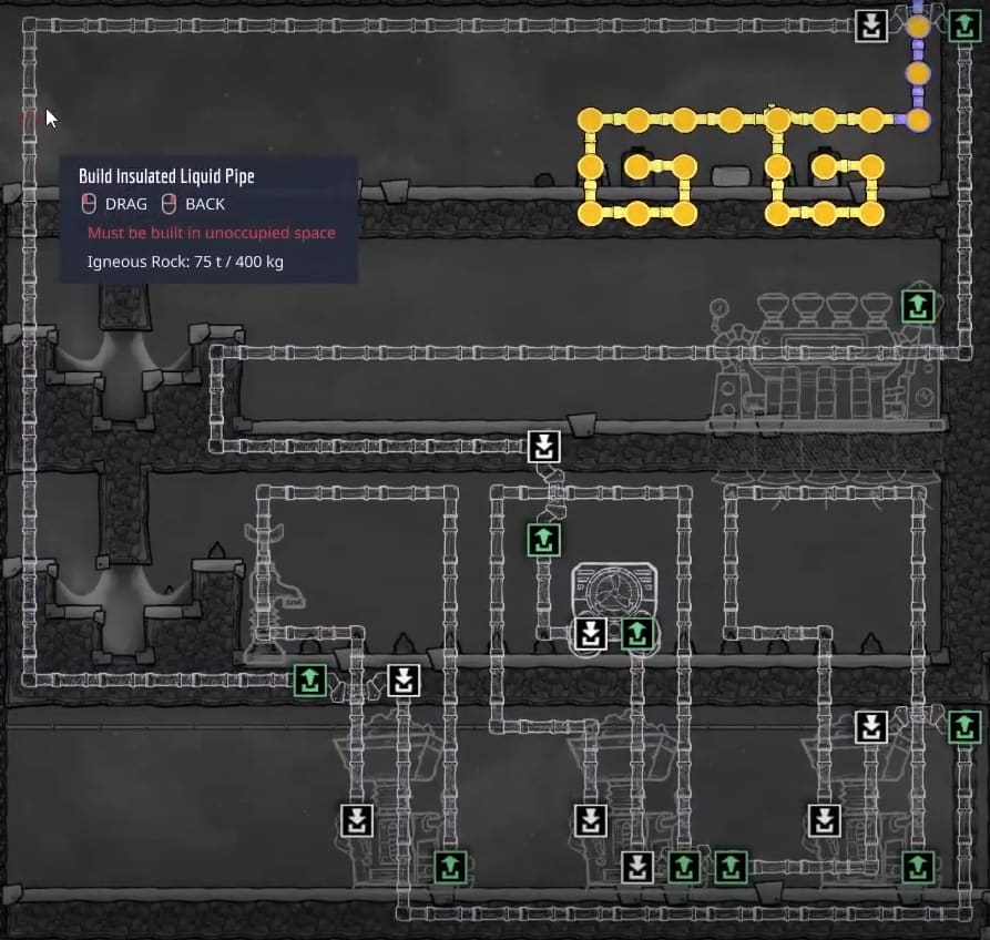 Oxygen Not Included Metal Refinery liquid pipe