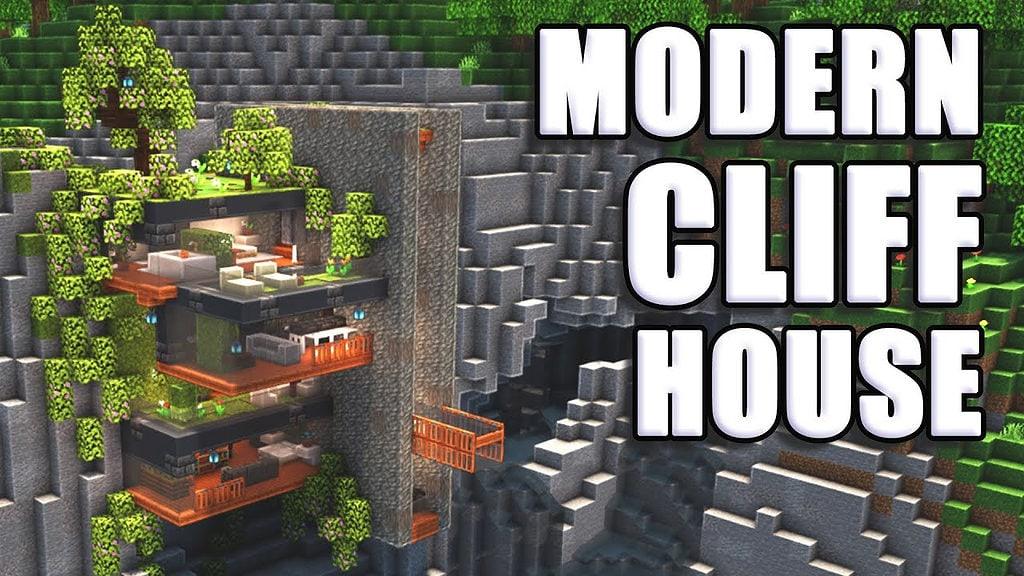 Minecraft cliff house