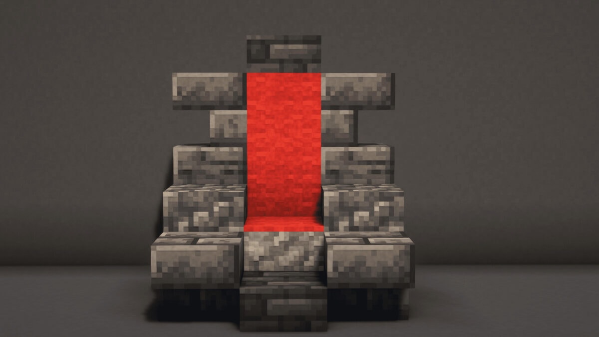 how to make a throne in minecraft