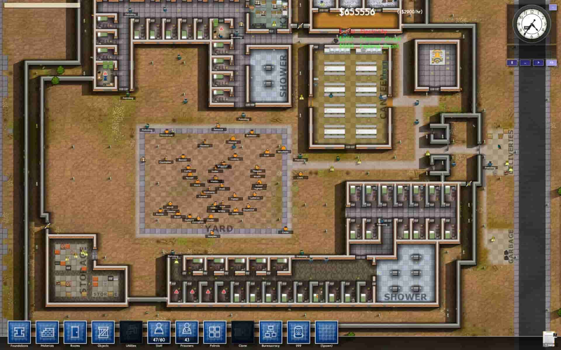 Rimworld vs Prison Architect base layout