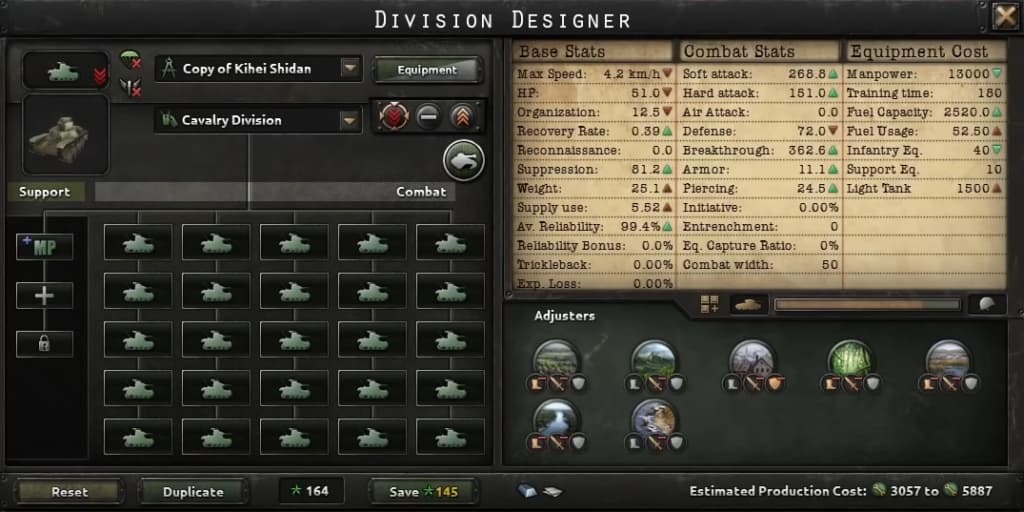 HOI4 Military Police and Basic Tank