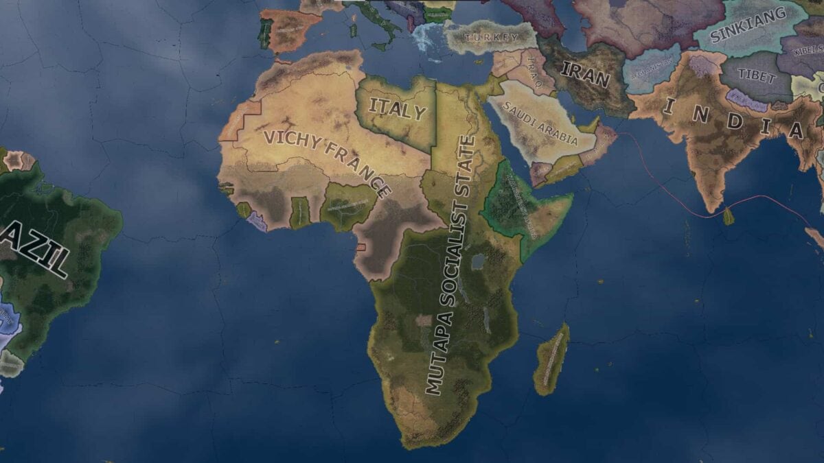 Map of Africa in hoi4