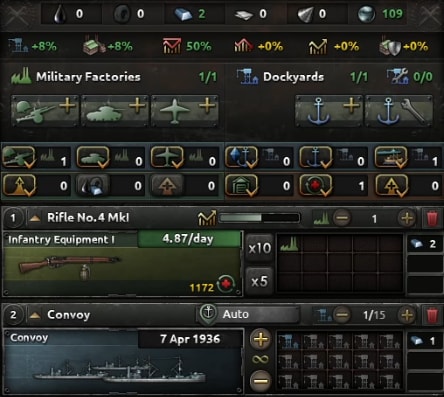 Production of convoys in hoi4