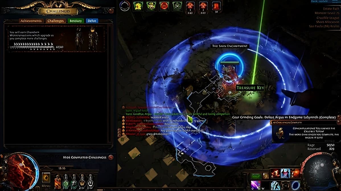 Path of Exile Boss Kill Event Gameplay