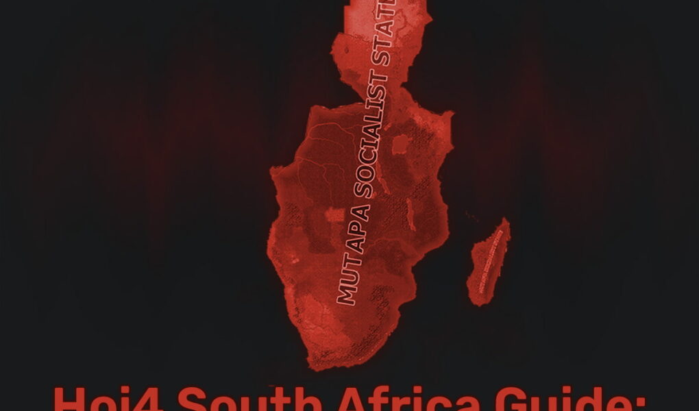 Red & black festured image of Hoi4 south africa guide